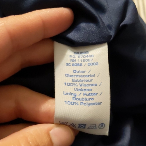 Boden Theodora Ponte Polka Dot Dress, French Navy" - Picture 7 of 7